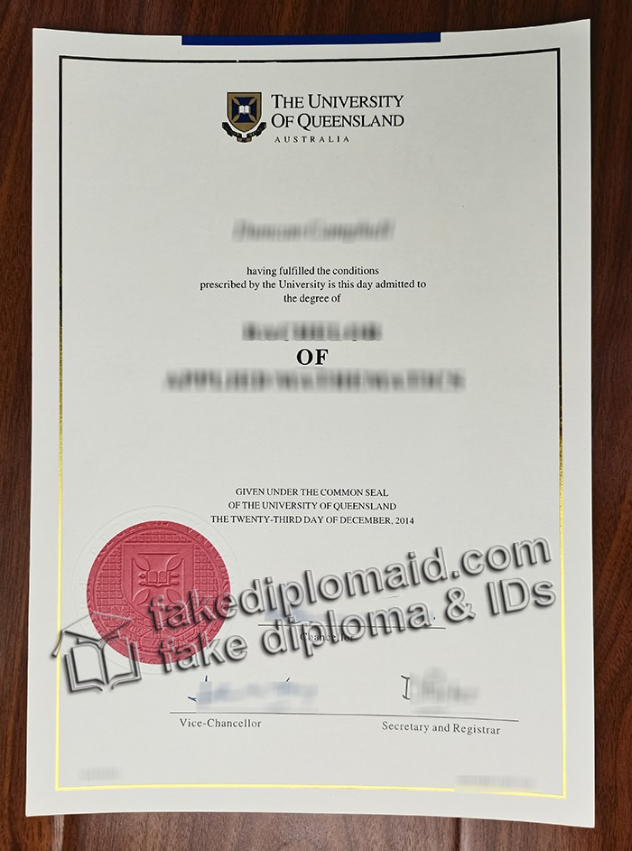 University of Queensland diploma