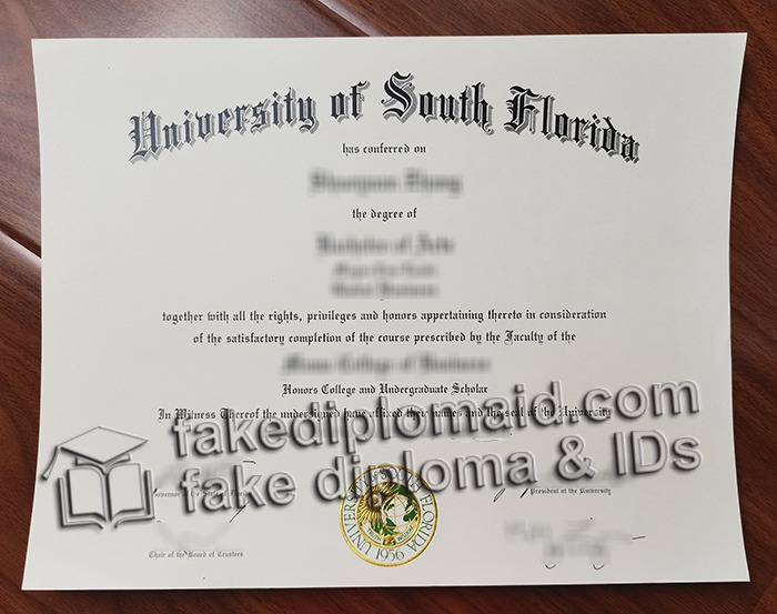 University of South Florida diploma