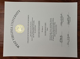 West Virginia University diploma