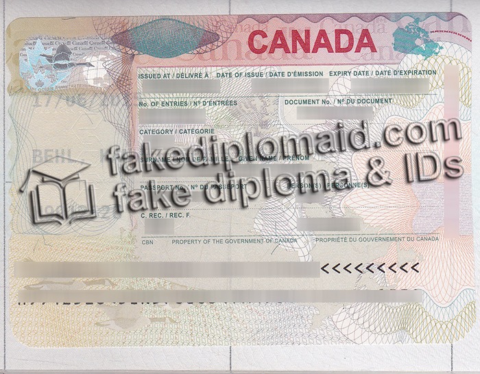 fake Canada VISA