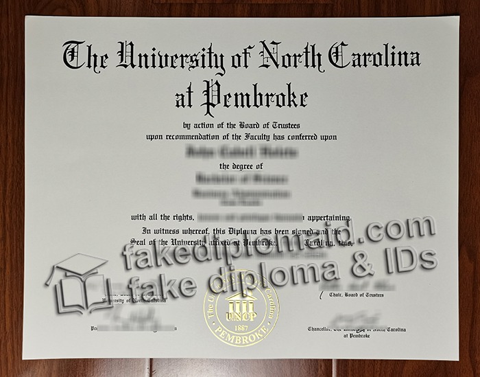 UNC Pembroke diploma