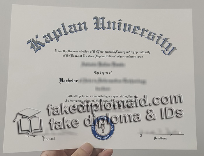 Kaplan University diploma