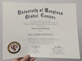 fake University of Maryland Global Campus diploma