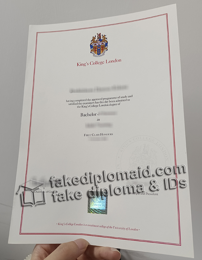 King's College London diploma