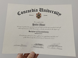 Concordia University diploma