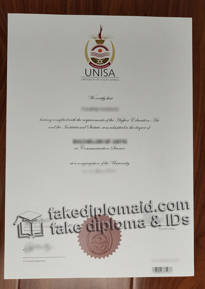 fake UNISA diploma