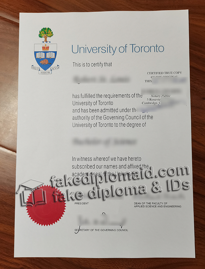 University of Toronto diploma