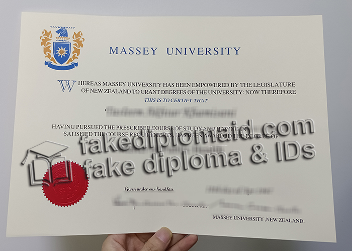 Massey University diploma