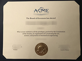 ASME certificate