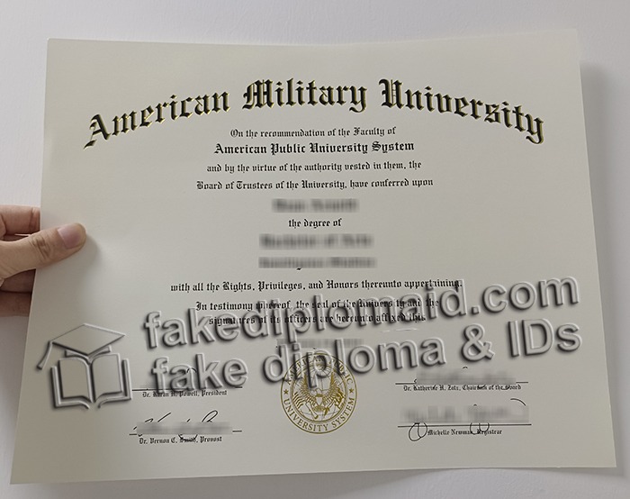 American Military University diploma