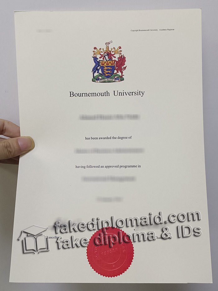 Bournemouth University diploma