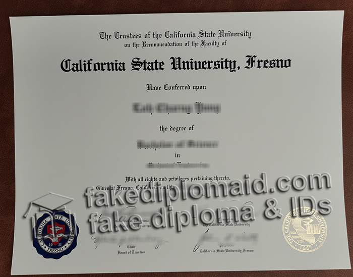 Fresno State diploma