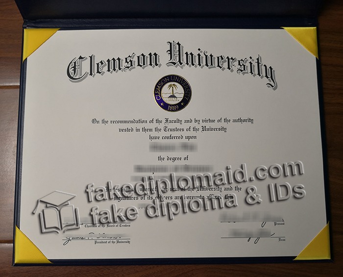 Clemson University diploma