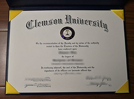 Clemson University diploma