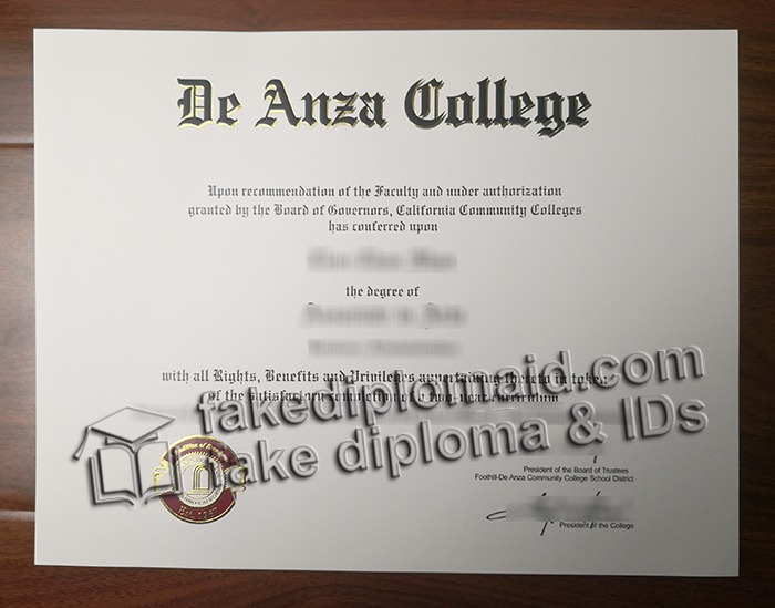 De Anza College diploma