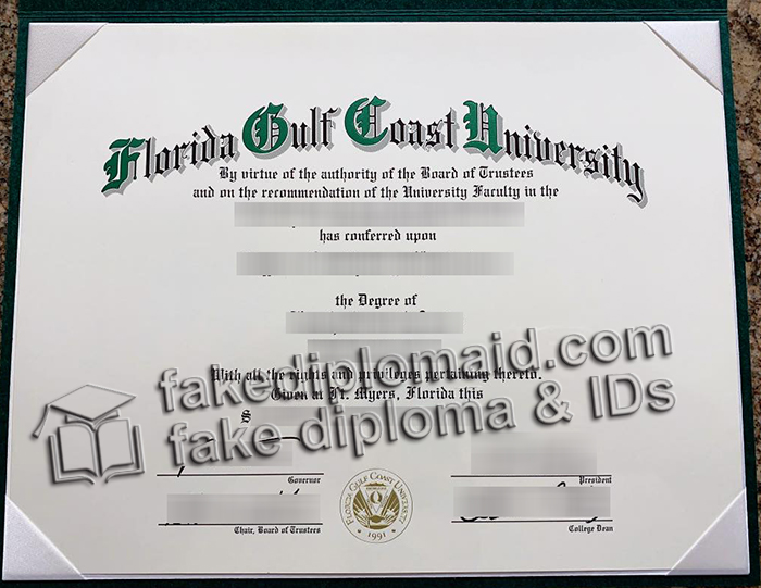 Florida Gulf Coast University diploma
