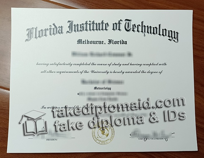 Florida Institute of Technology diploma