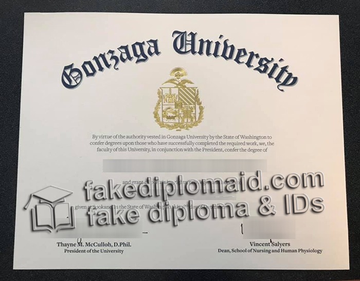 Gonzaga University diploma