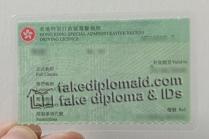 Hong Kong driving license