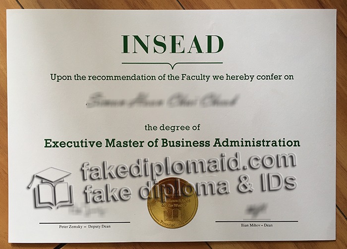 INSEAD diploma