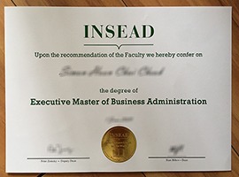 Read more about the article INSEAD certificate free sample, buy fake INSEAD degree certificate