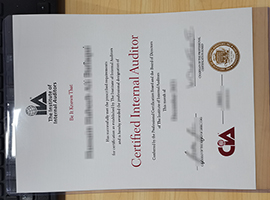 CIA Certificate