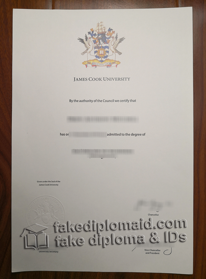 James Cook University diploma