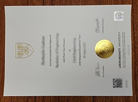 Leeds Beckett University diploma