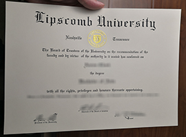 Lipscomb University diploma