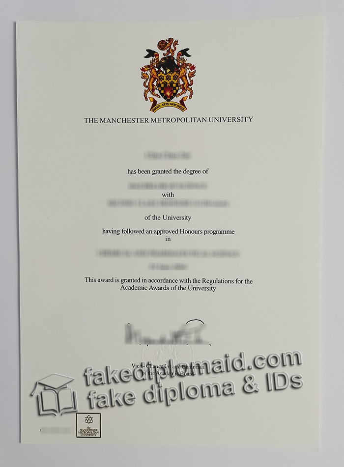 Manchester Metropolitan University Diploma