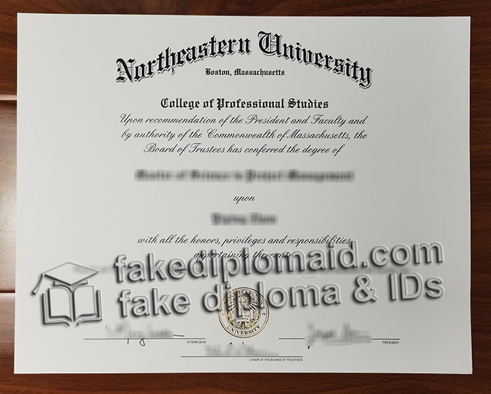 Northeastern University diploma