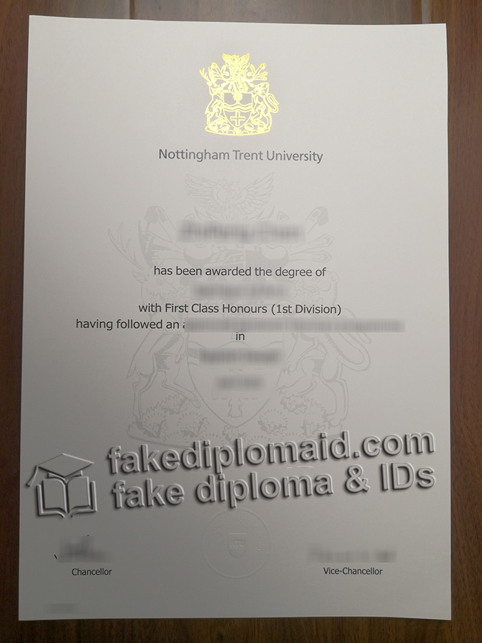 Nottingham Trent University diploma