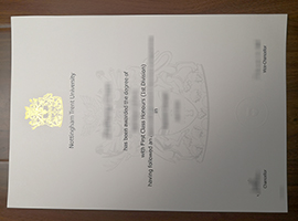 Nottingham Trent University diploma