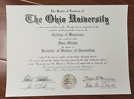 Ohio University diploma