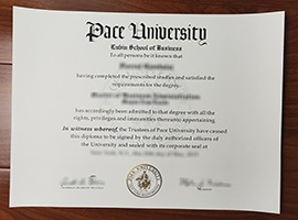 Pace University diploma