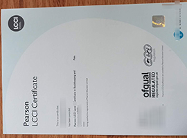 Pearson LCCI certificate