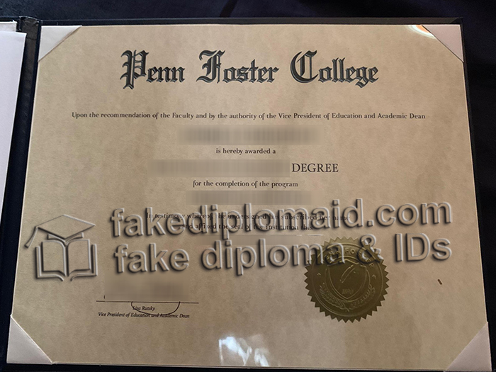 Penn Foster College diploma
