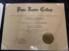 Read more about the article Penn Foster College degree certificate free sample, purchase a fake Penn Foster College diploma