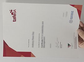 TAFE SA certificate