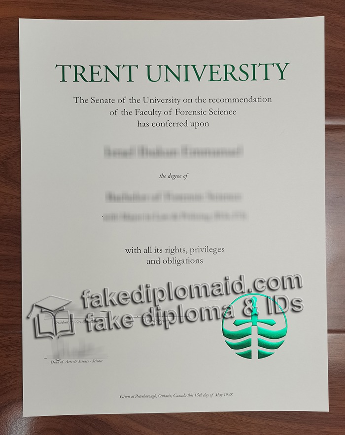 Trent University diploma