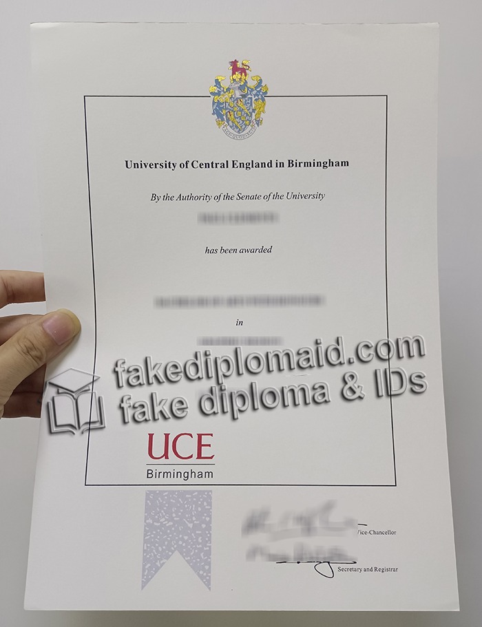 UCE Birmingham diploma