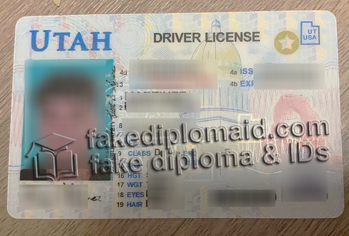 UTAH driver's license