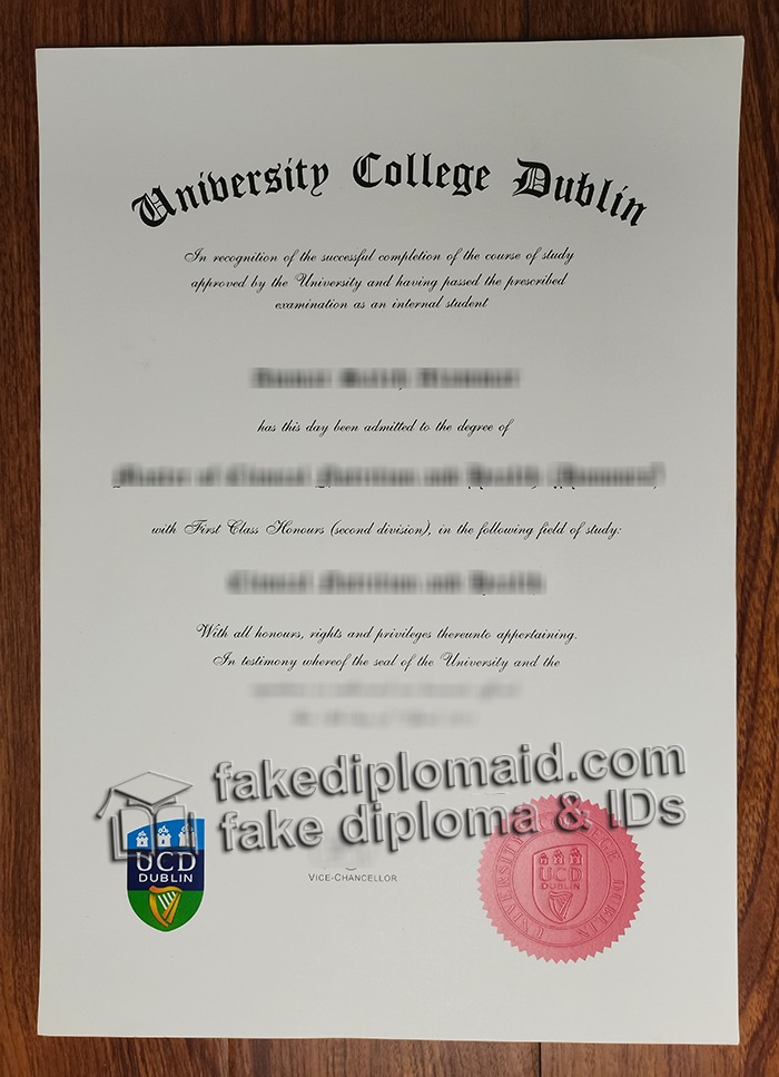 University College Dublin diploma