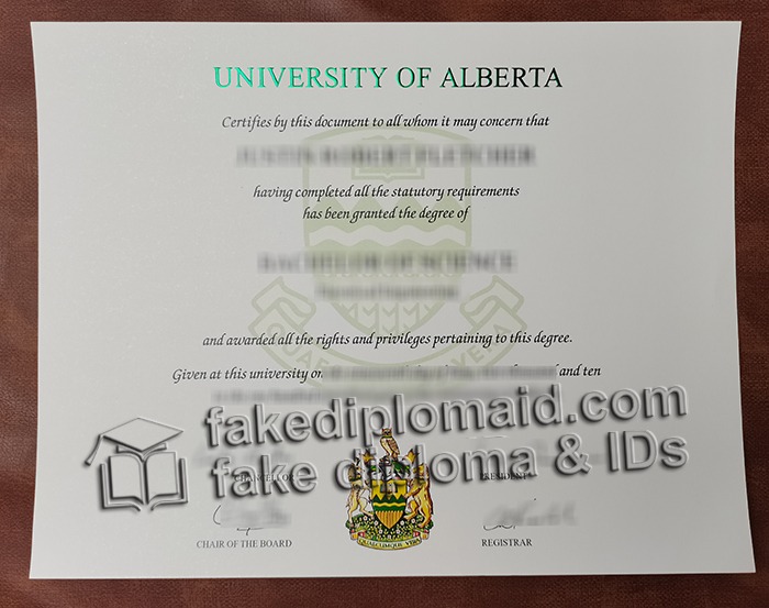 University of Alberta diploma