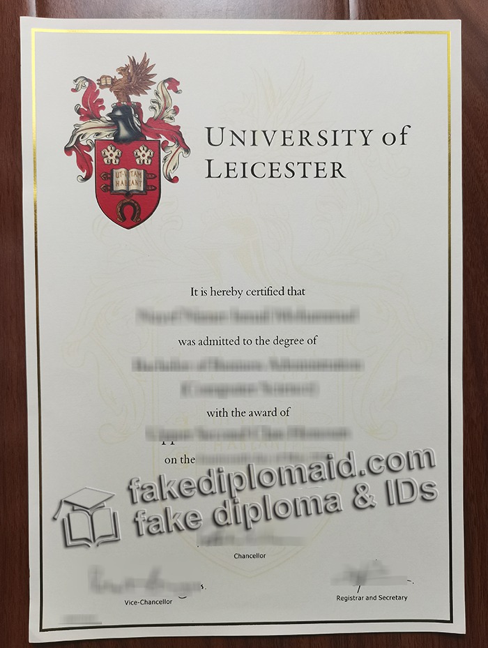 University of Leicester diploma