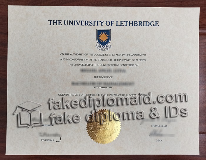 University of Lethbridge diploma