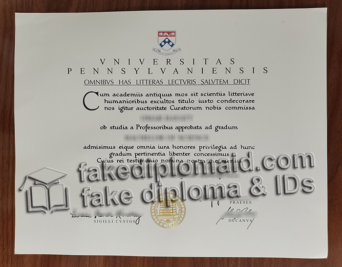 University of Pennsylvania diploma