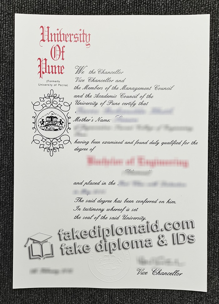 University of Pune diploma