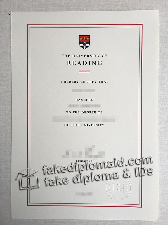 University of Reading diploma