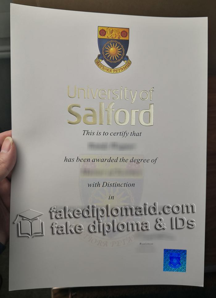 University of Salford diploma